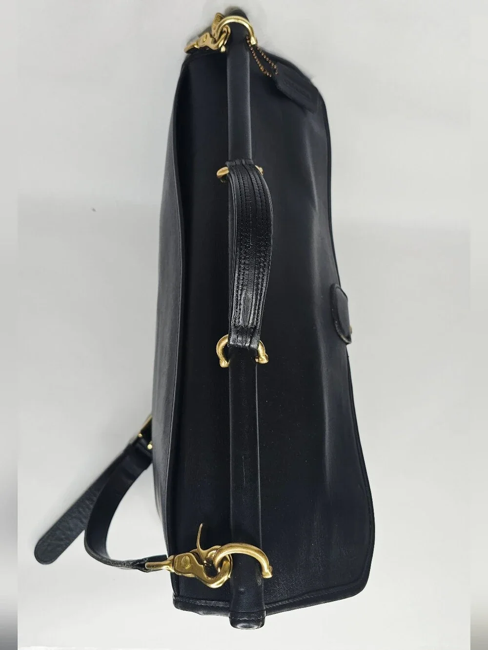 Coach Beekman 1990's Black Leather Briefcase